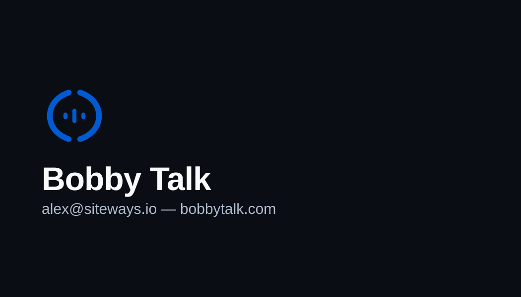 Business card — Night